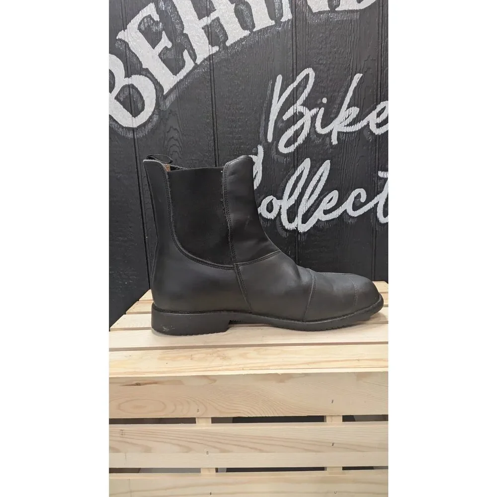 BMW Motorrad Black Leather Motorcycle Riding Touring Boots Men's US 15 EU 48